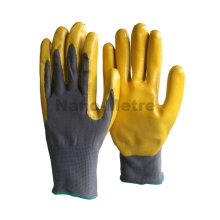 NMSAFETY gelb Nylon Nitril beschichtet Handschuhe Handschuhe für kaltes Wetter